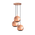 Dounia Home - DH-MISMULGLO-SM-NIK - Mishal Multi-Globe Chandelier - Brushed Nickel Silver