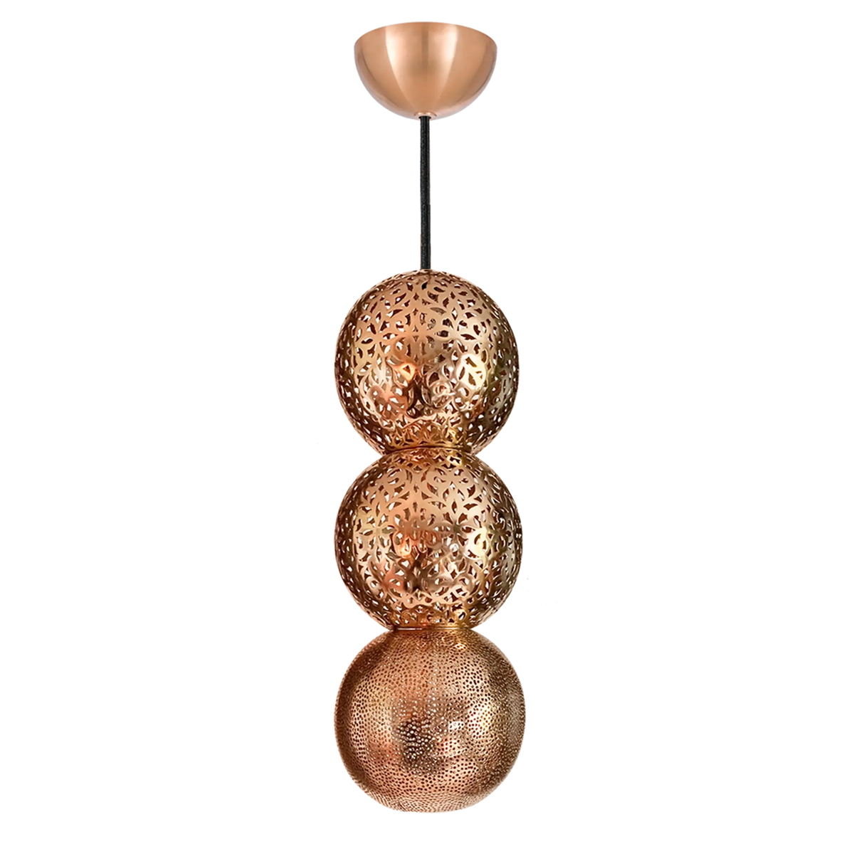 Dounia Home - DH-RIAPENLIG-SM-MGM - Riad Pendant Light - Matte Gun Metal