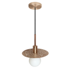 Dounia Home - DH-RIADISLED-SM-AB - Riad Disc LED Suspension - Antique Brass
