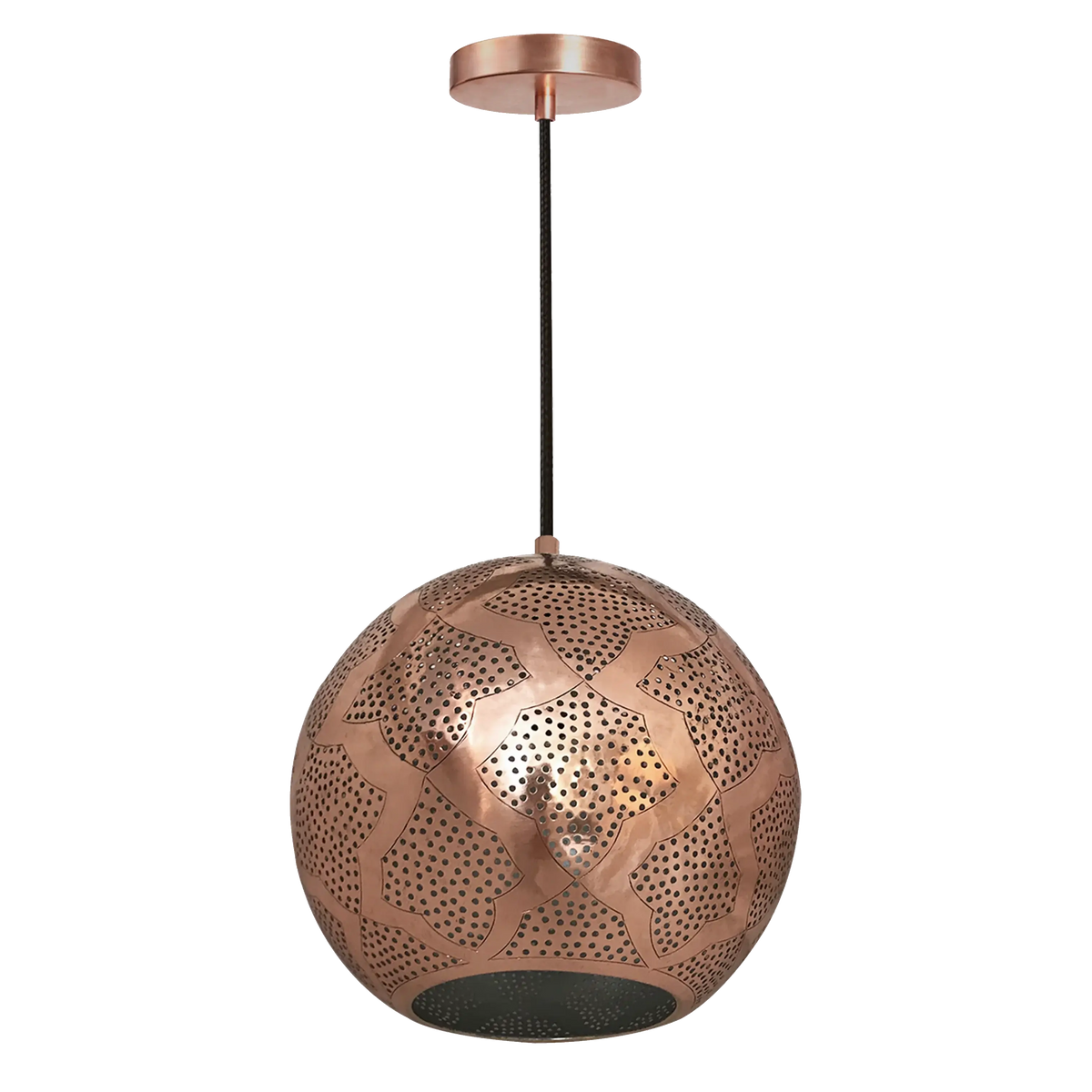 Dounia Home - DH-WARPENLIG-SM-NIK - Warda Pendant Light - Brushed Nickel Silver