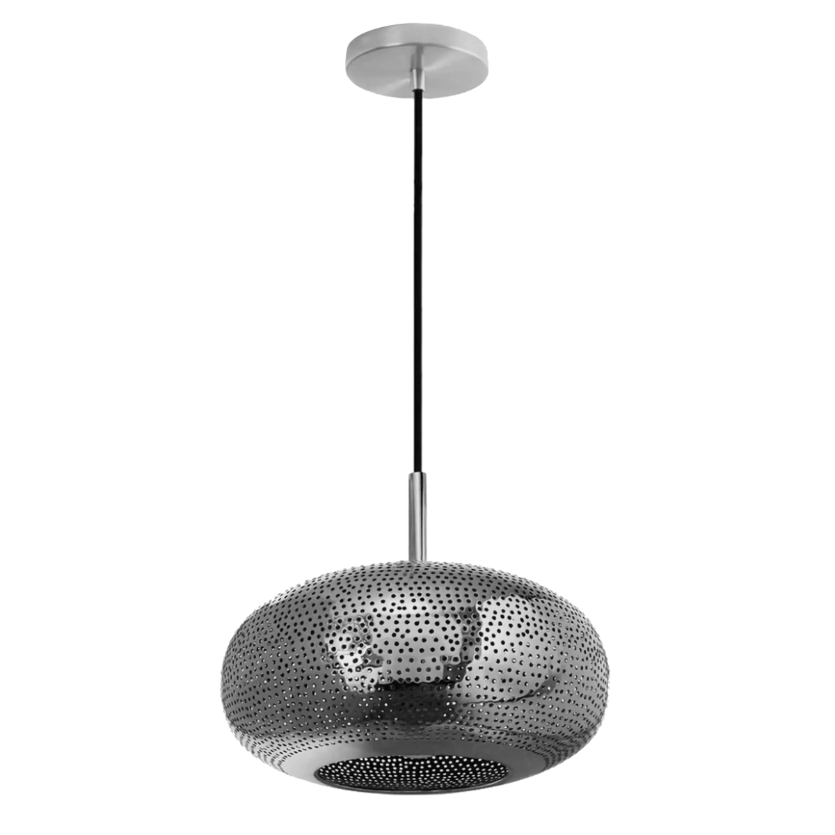 Dounia Home - DH-LILSAUPEN-MD-MGM - Lila Saucer Pendant Light - Matte Gun Metal