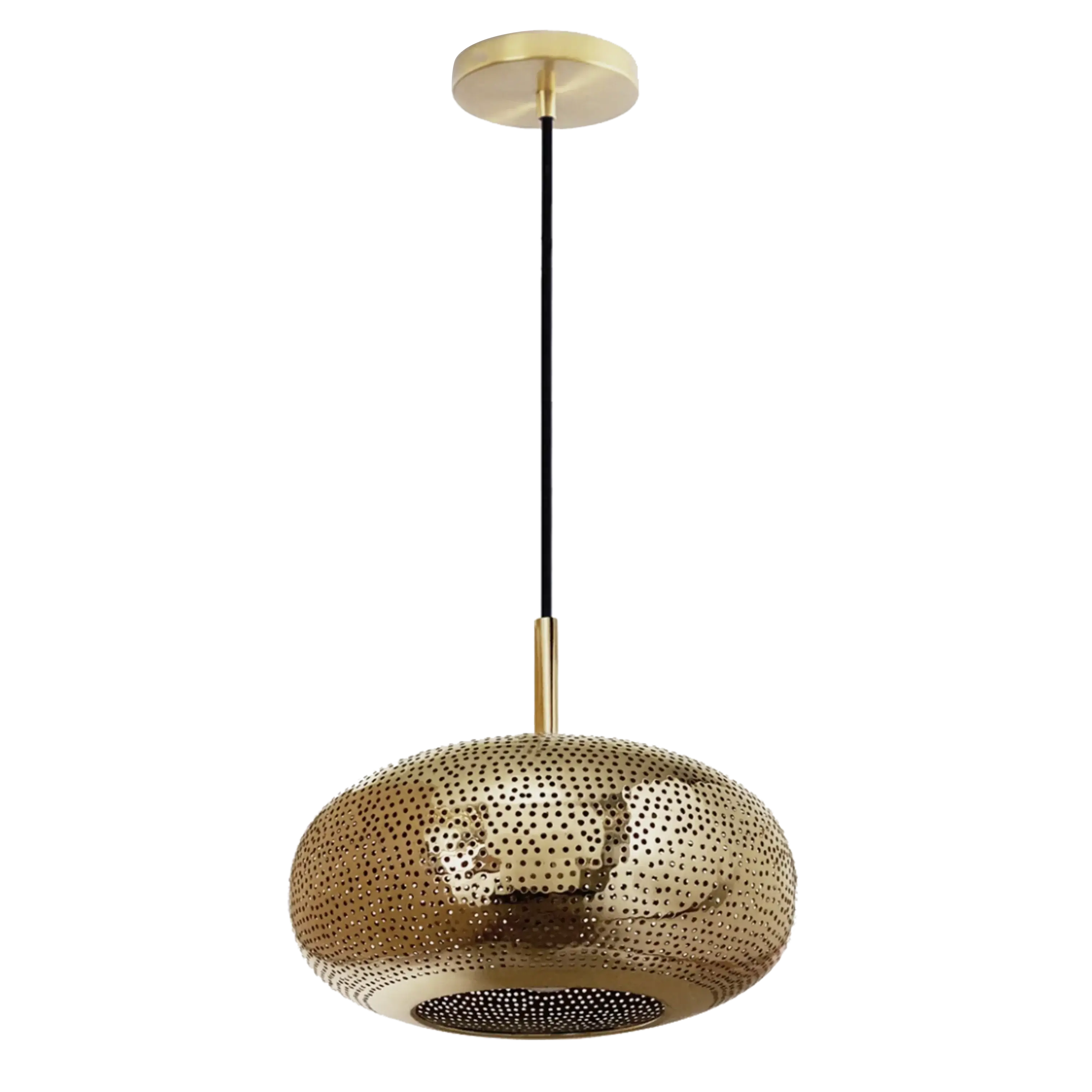 Dounia Home - DH-LILSAUPEN-SM-PC - Lila Saucer Pendant Light - Polished Copper