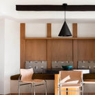 Dounia Home - DH-KOBCONSHA-SM-AB - Koba Cone-Shaped Pendant Light - Antique Brass