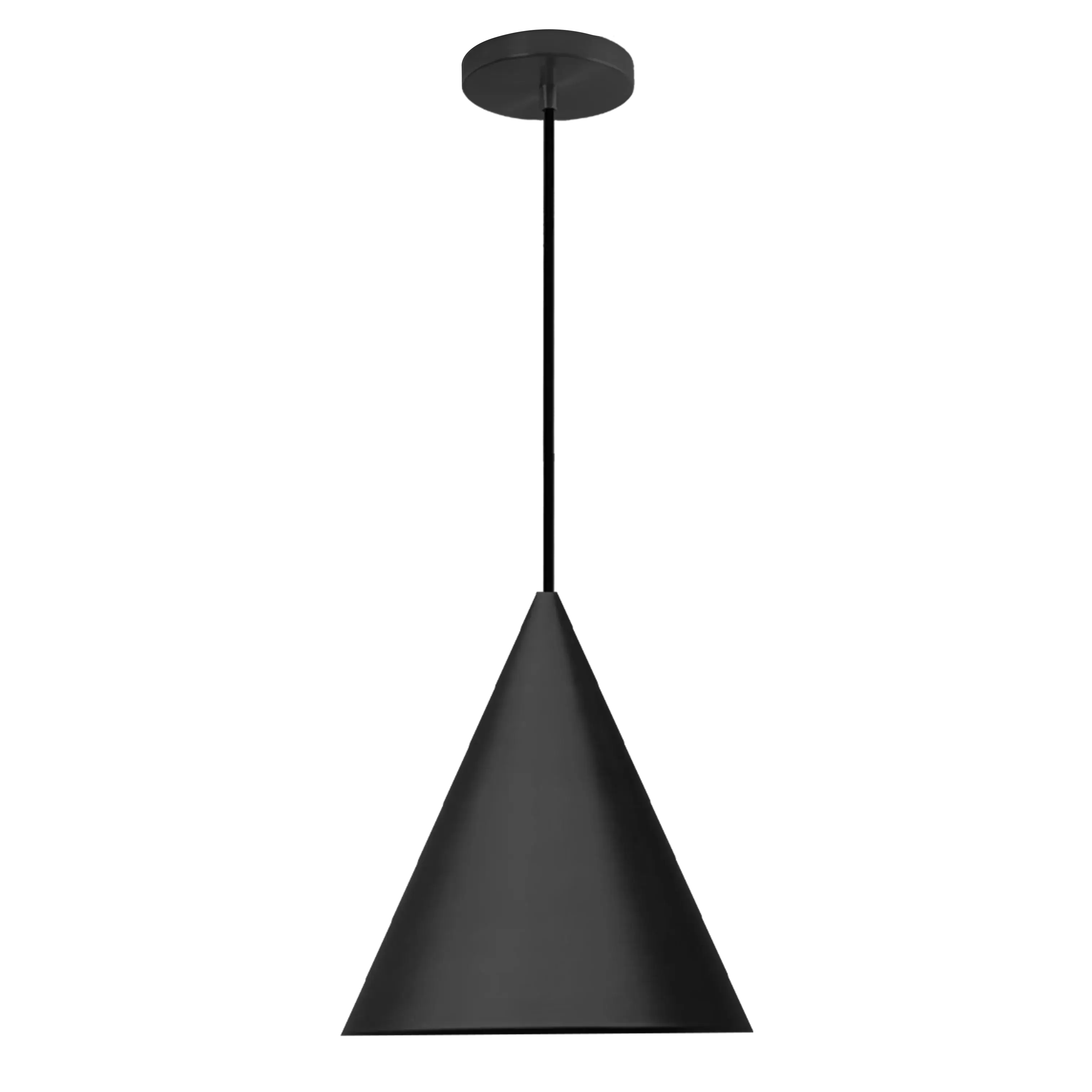 Dounia Home - DH-KOBCONSHA-MD-BRS - Koba Cone-Shaped Pendant Light - Polished Brass