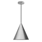 Dounia Home - DH-KOBCONSHA-MD-NIK - Koba Cone-Shaped Pendant Light - Brushed Nickel Silver