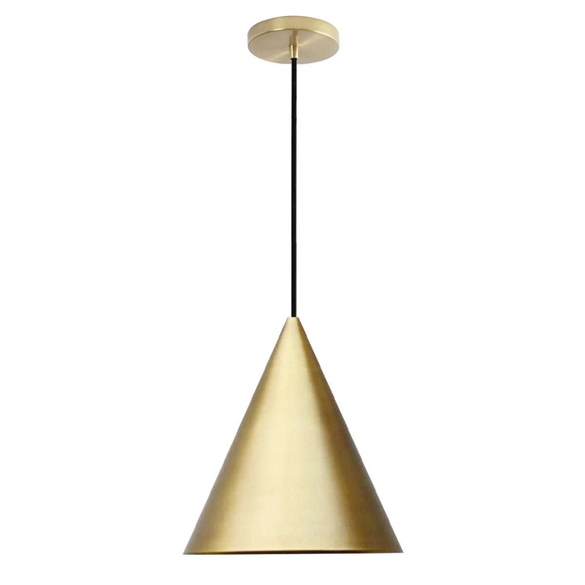 Dounia Home - DH-KOBCONSHA-MD-MGM - Koba Cone-Shaped Pendant Light - Matte Gun Metal