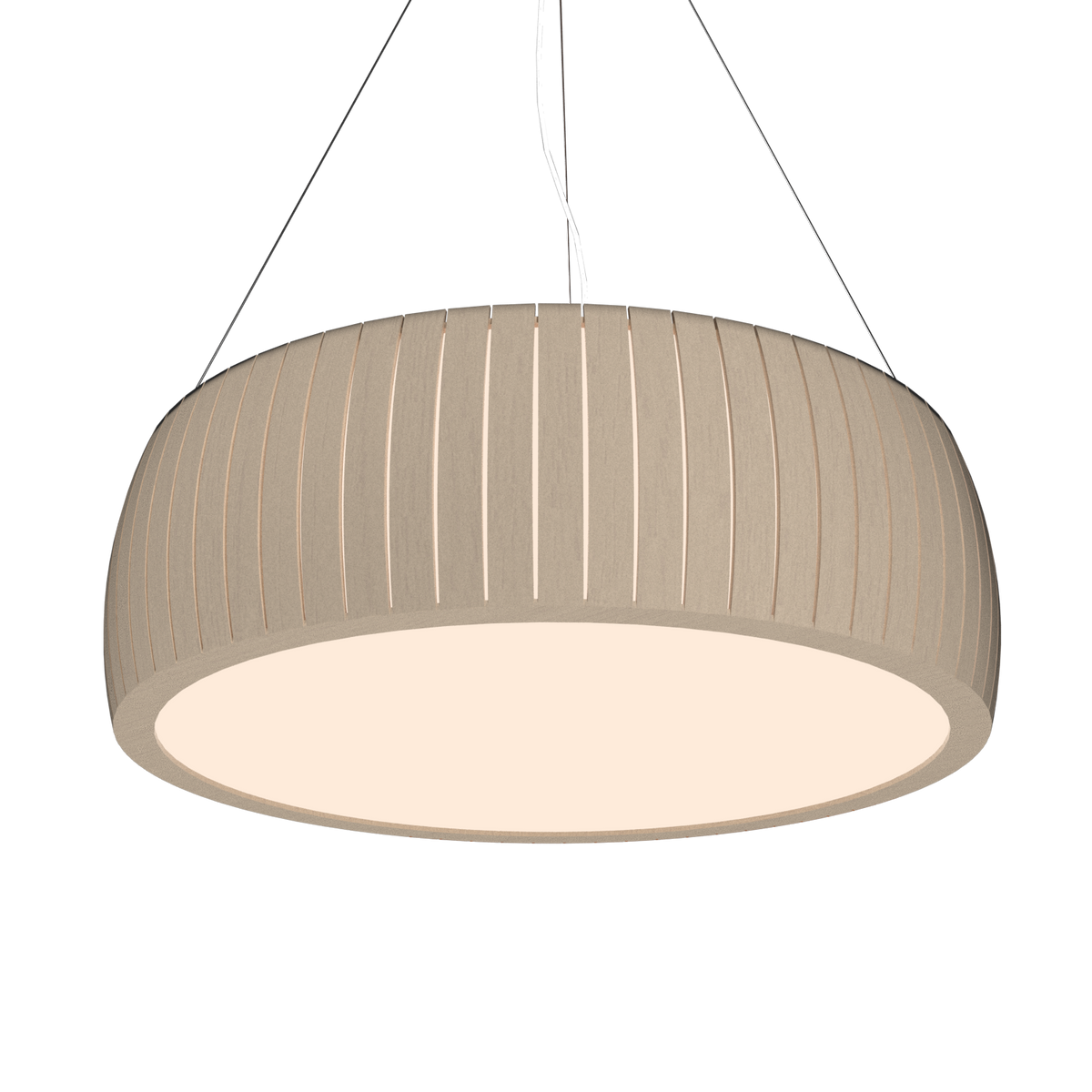 Accord Lighting 1112LED.48 Barrel Accord Suspension dans un cappuccino bio