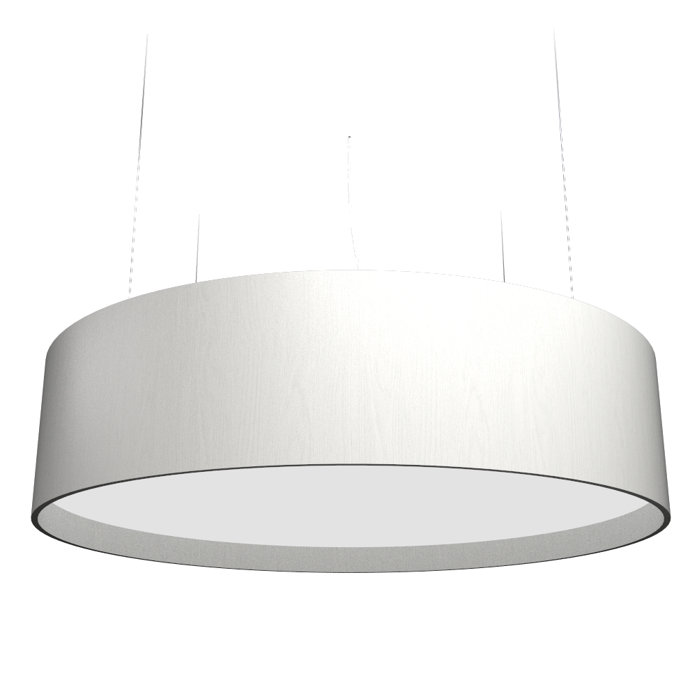 Accord Lighting 207LED.47 Cylindrical Accord Pendant in Organic White
