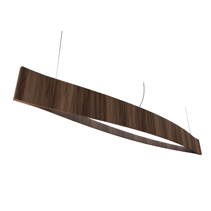 Accord Lighting 1279LED.18 Canoe Accord Suspension en noyer américain
