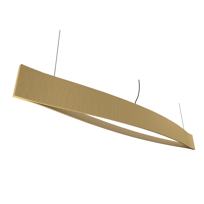 Accord Lighting 1279LED.49 Canoe Accord Suspension en or biologique