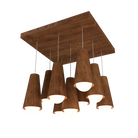 Accord Lighting 1235.06 Conical Accord Pendant in Imbuia