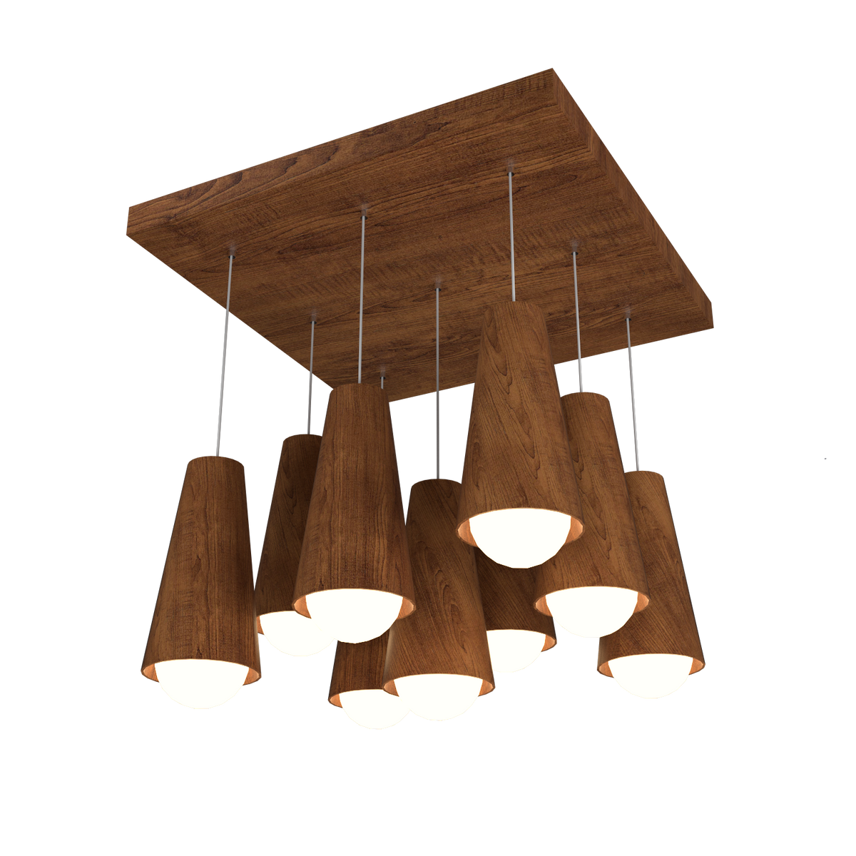Accord Lighting 1235.06 Conical Accord Pendant in Imbuia