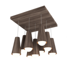 Accord Lighting 1235.18 Conical Accord Pendant in American Walnut
