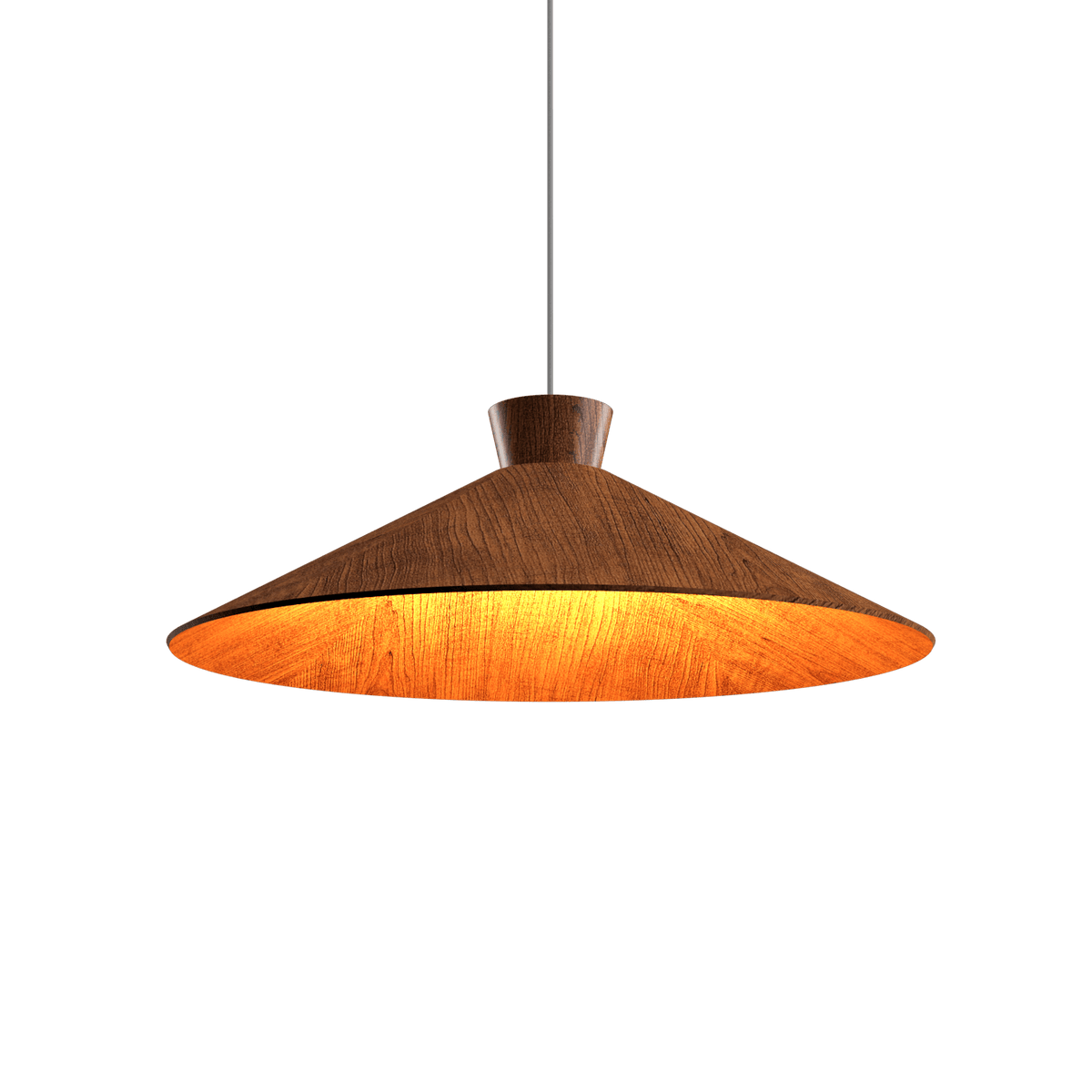 Accord Lighting 1475.06 Conical Accord Pendant in Imbuia