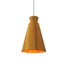 Accord Lighting 1473.12 Conical Accord Pendant in Teak