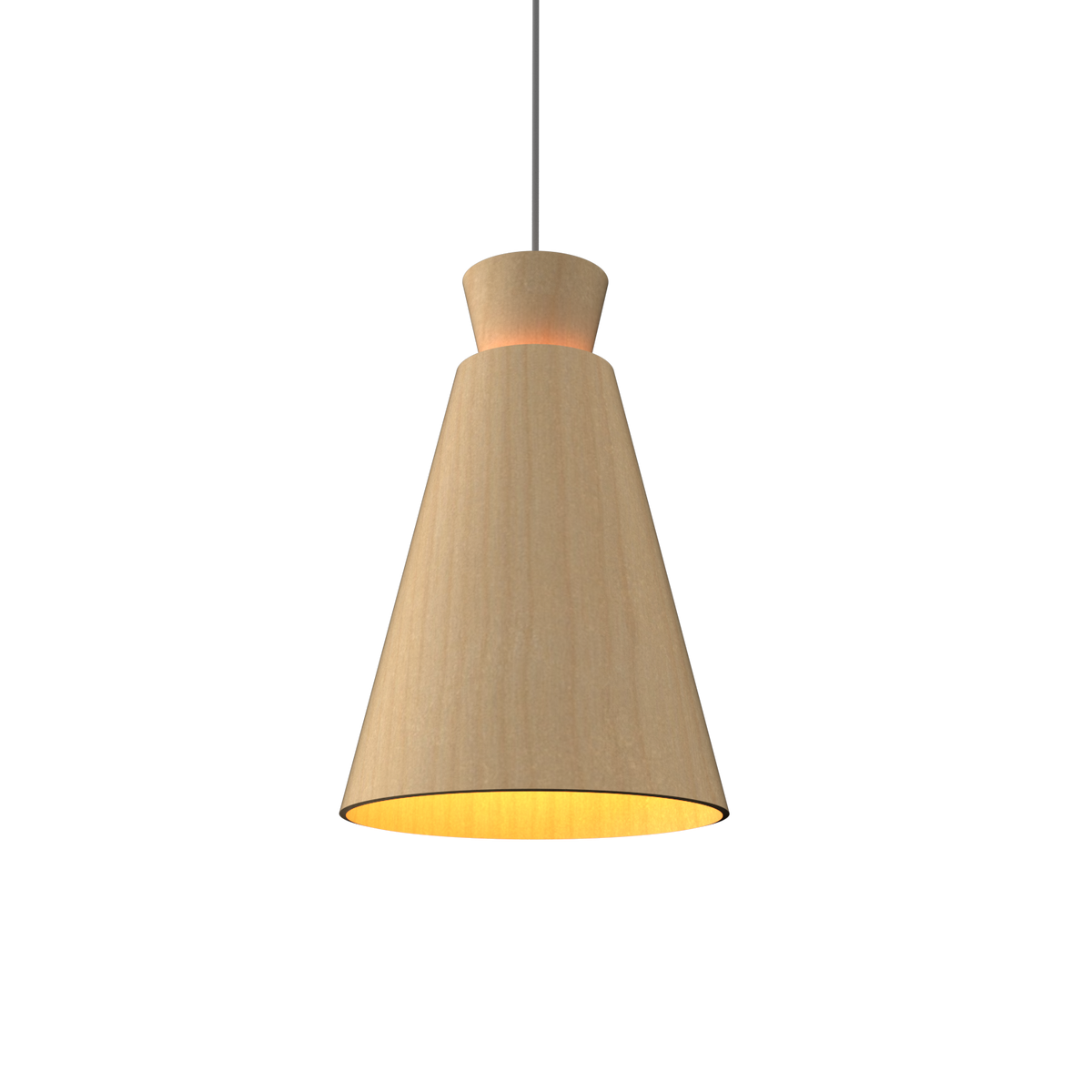 Accord Lighting 1473.34 Conical Accord Pendant in Maple
