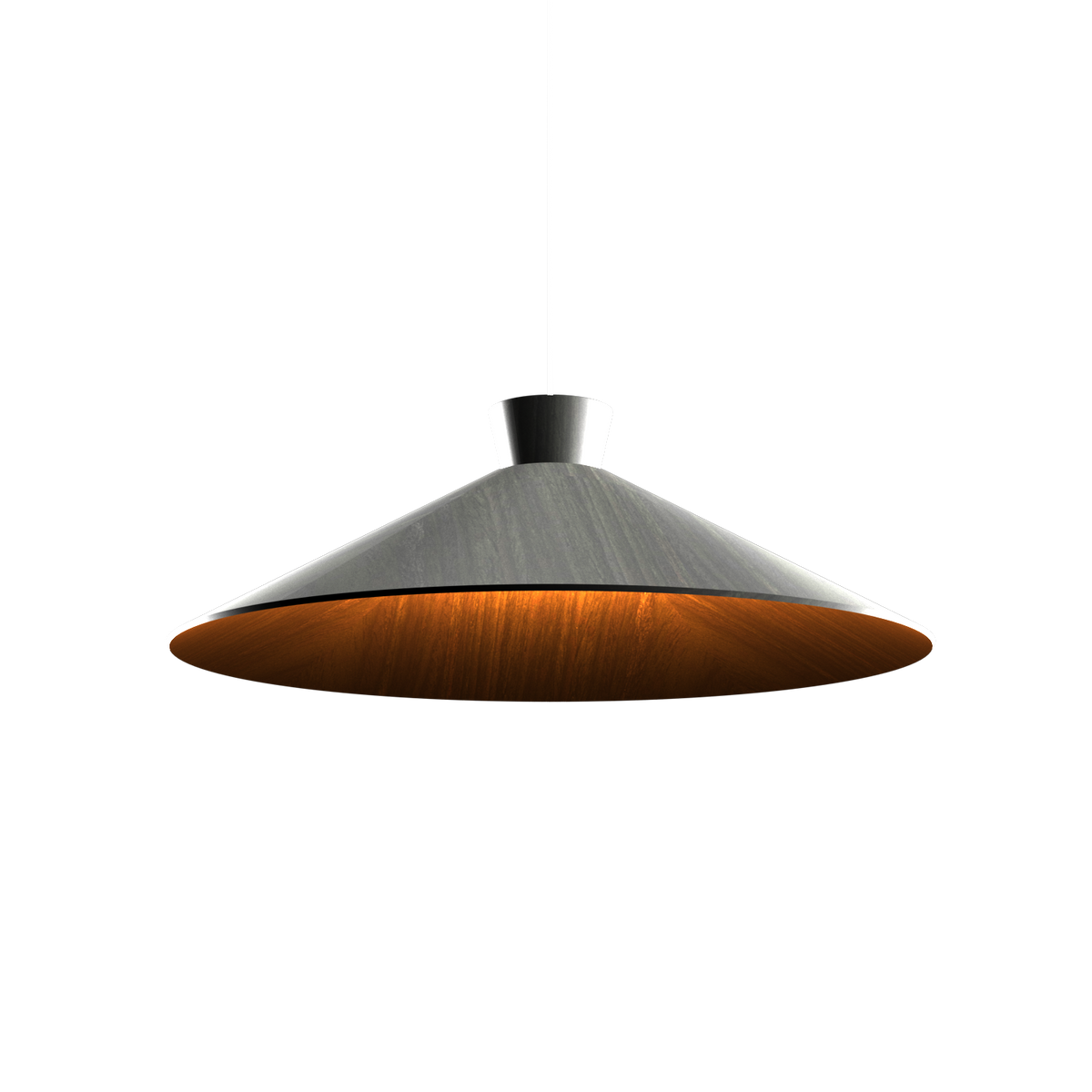 Accord Lighting 1475.44 Conical Accord Pendant in Charcoal