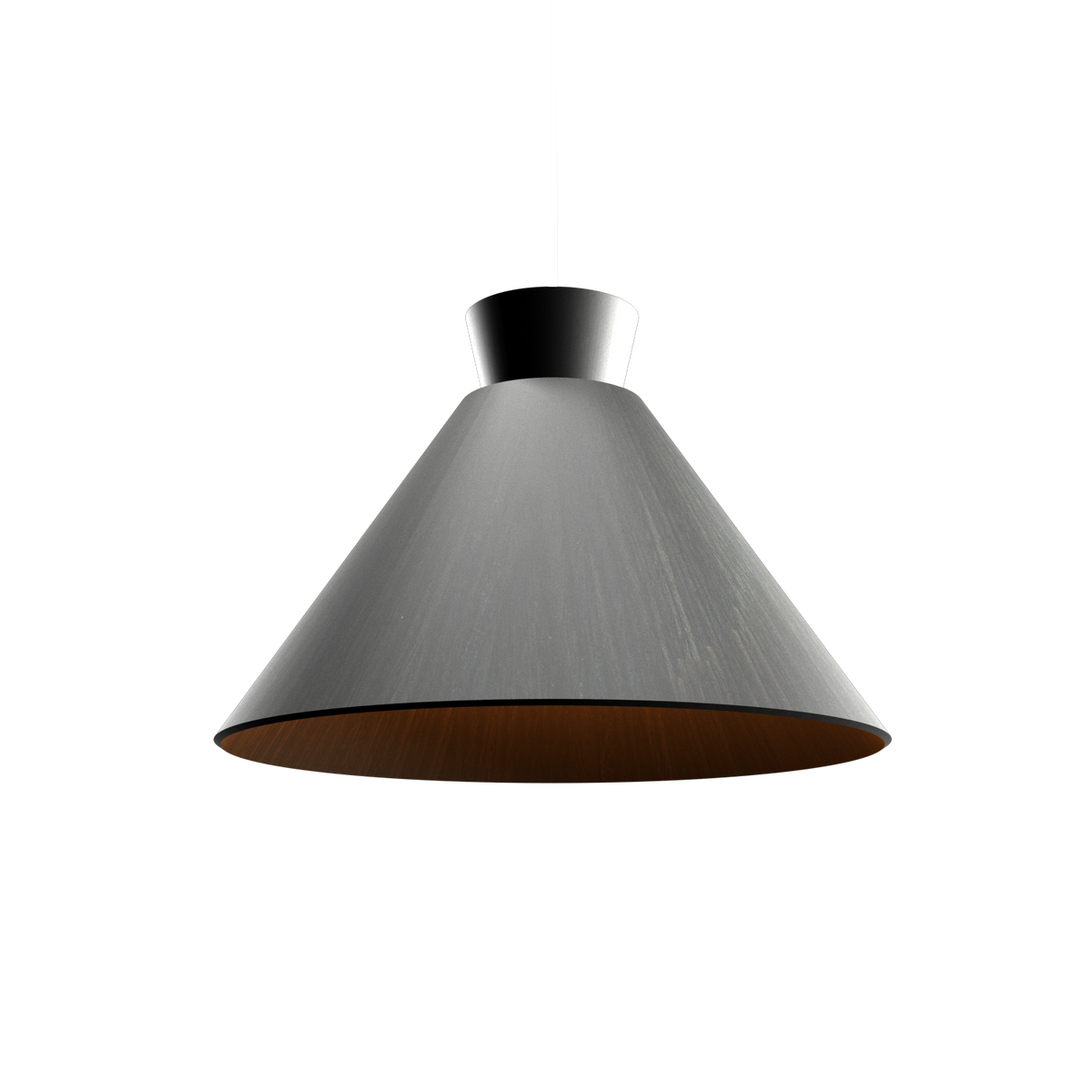 Accord Lighting 1474.44 Conical Accord Pendant in Charcoal