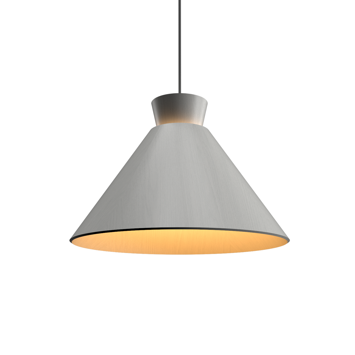 Accord Lighting 1474.47 Conical Accord Pendant in Organic White