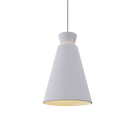 Accord Lighting 1473.47 Conical Accord Pendant in Organic White