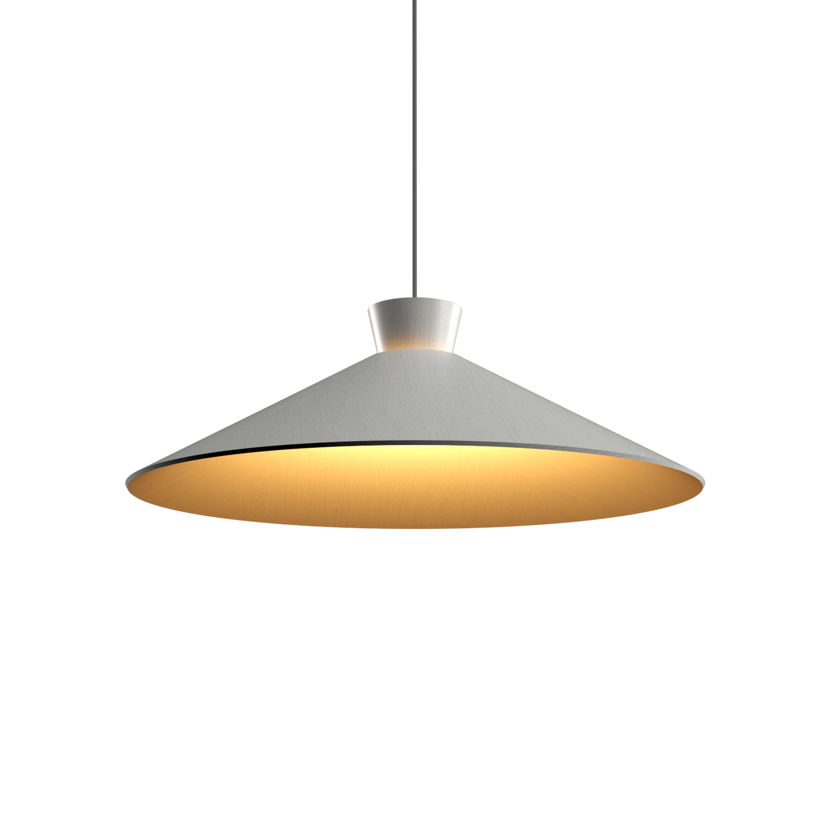 Accord Lighting 1475.47 Conical Accord Pendant in Organic White