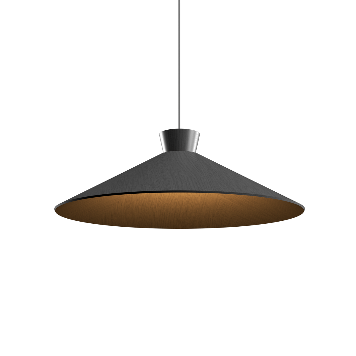 Accord Lighting 1475.50 Conical Accord Pendant in Organic Grey