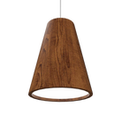 Accord Lighting 1130C.06 Conical Crystal Accord Pendant in Imbuia