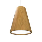 Accord Lighting 1130C.09 Conical Crystal Accord Pendant in Louro Freijo