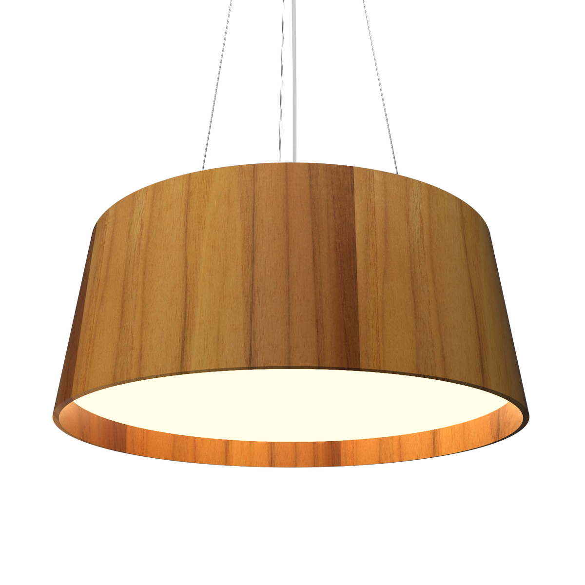 Accord Lighting 296LED.12 Conical Accord Pendant in Teak