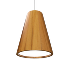 Accord Lighting 1130C.12 Conical Crystal Accord Pendant in Teak