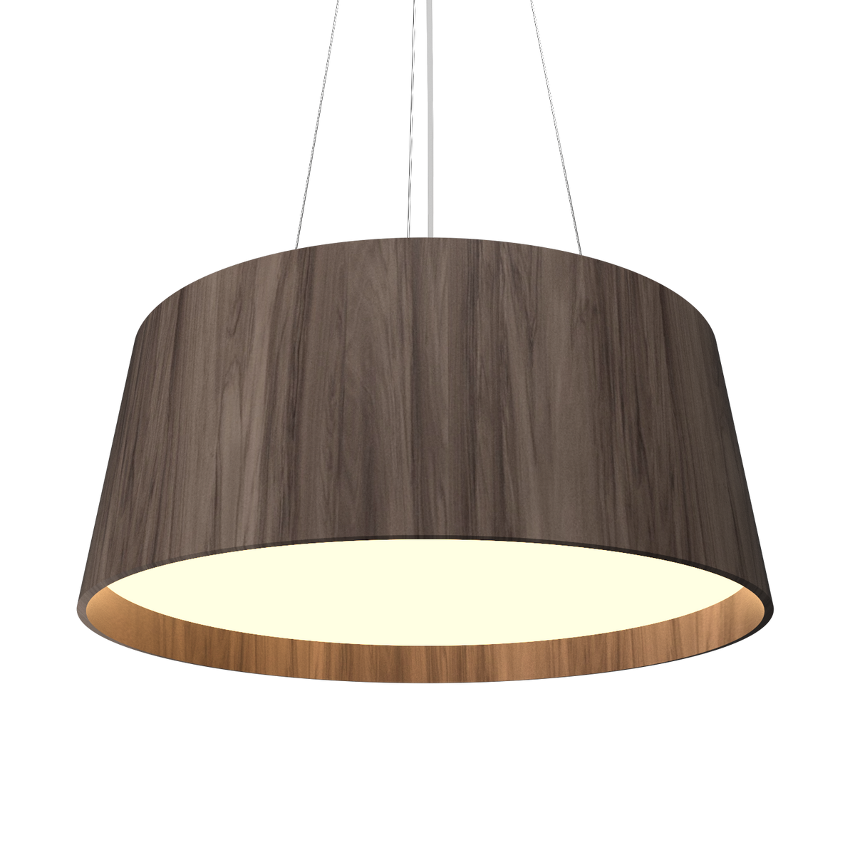 Accord Lighting 296LED.18 Conical Accord Pendant in American Walnut