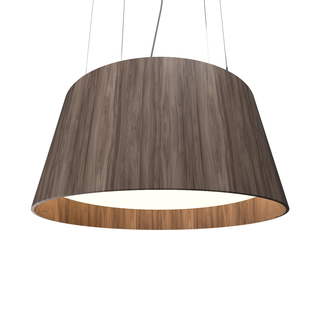 Accord Lighting 255LED.18 Conique Accord Suspension en noyer américain