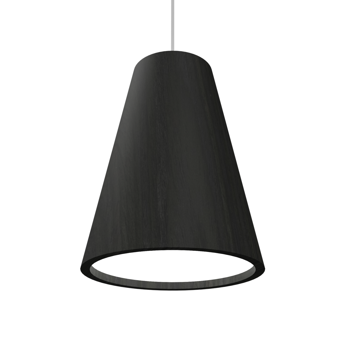 Accord Lighting 1130C.44 Conical Crystal Accord Pendant in Charcoal