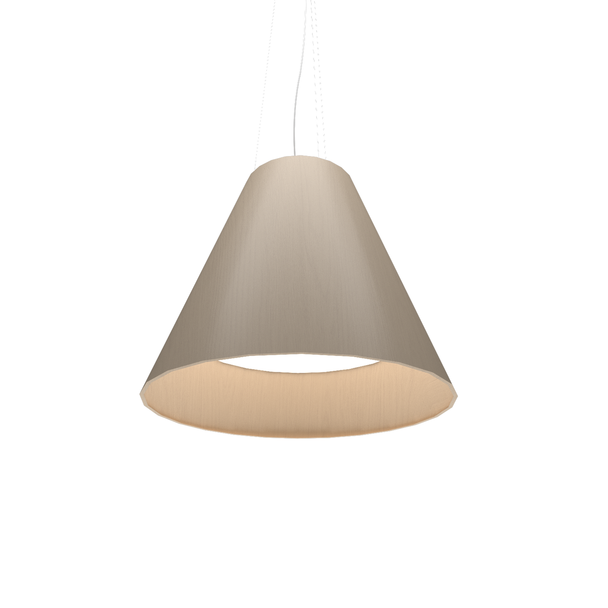 Accord Lighting 295LED.48 Conique Accord Suspension dans un cappuccino bio