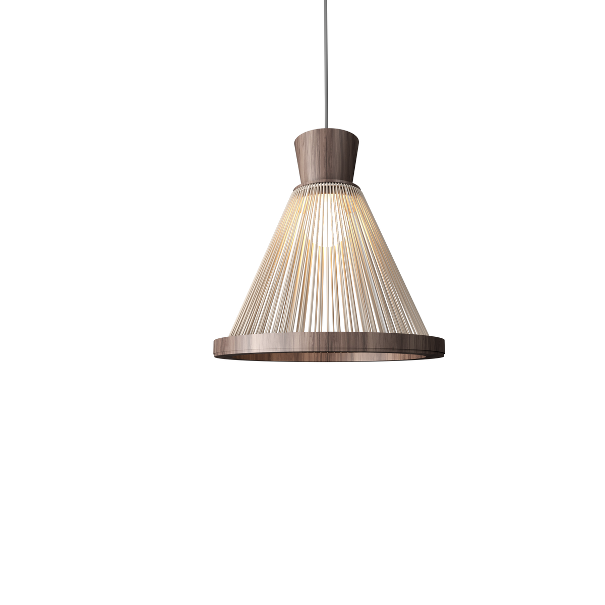 Accord Lighting 1530.18 Corda Accord Pendant in American Walnut