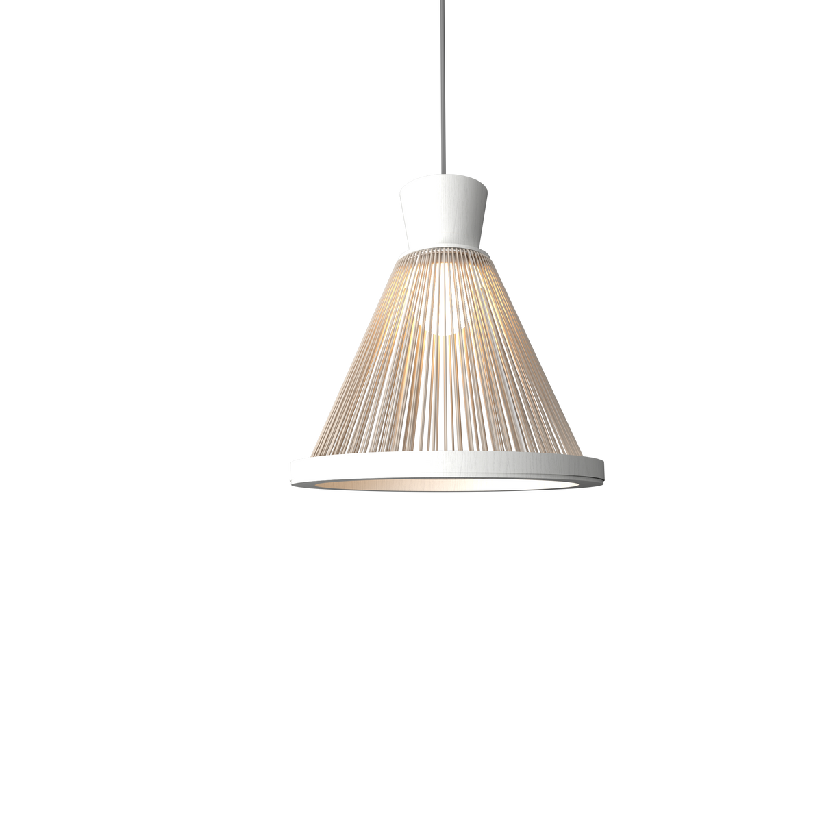 Accord Lighting 1530.47 Corda Accord Pendant in Organic White
