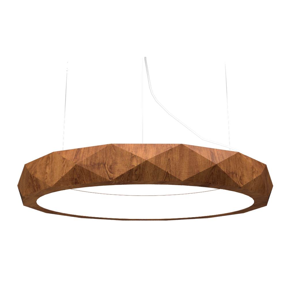 Accord Lighting 1357LED.06 Facet Accord Pendant in Imbuia