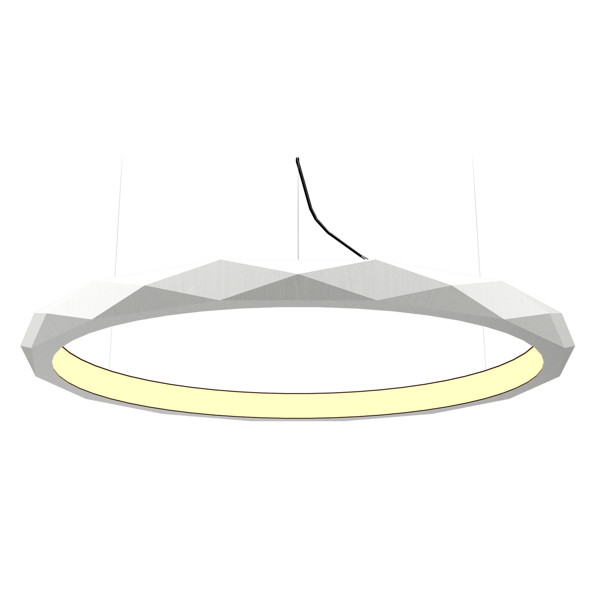 Accord Lighting 1354LED.47 Facet Accord Pendant in Organic White