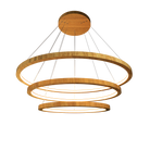 Accord Lighting 1414LED.09 Frame Trio Cylindrical Pendant in Louro Freijo