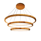 Accord Lighting 1414LED.12 Frame Trio Cylindrical Pendant in Teak
