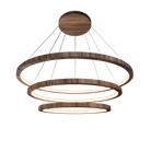 Accord Lighting 1414LED.18 Frame Trio Cylindrical Pendant in American Walnut