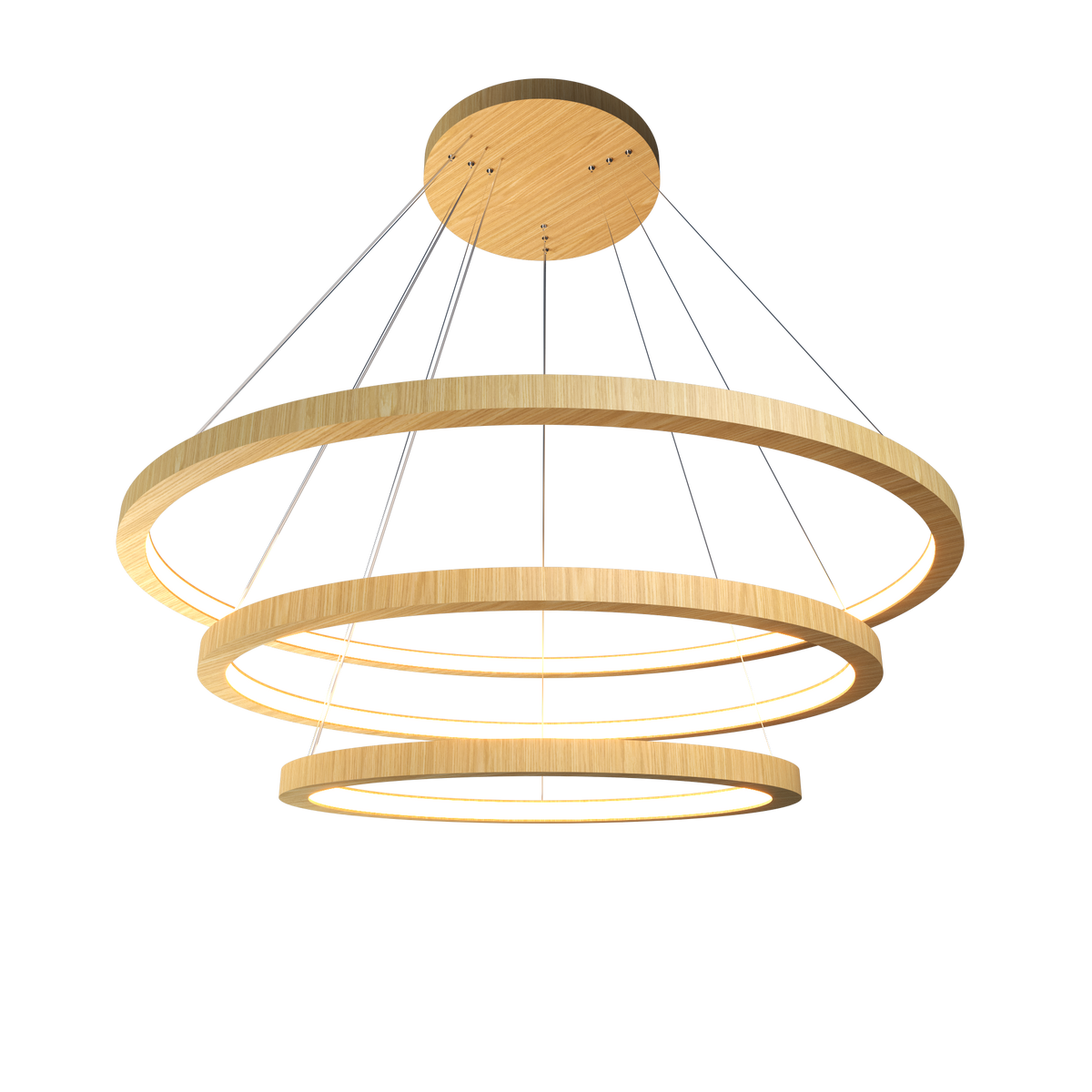 Accord Lighting 1414LED.45 Frame Trio Cylindrical Pendant in Sand