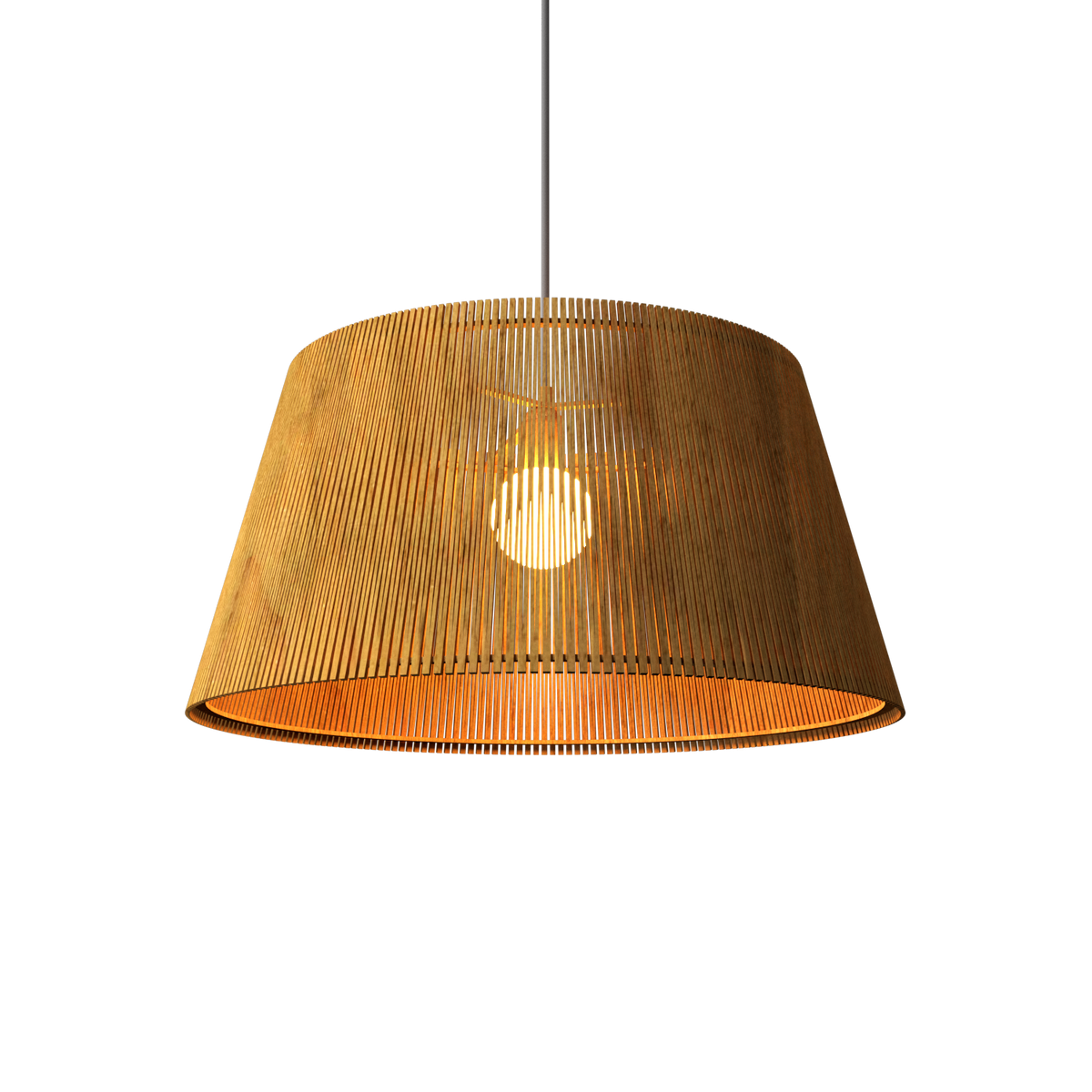 Accord Lighting 1487.09 Living Hinges Accord Pendant in Louro Freijo