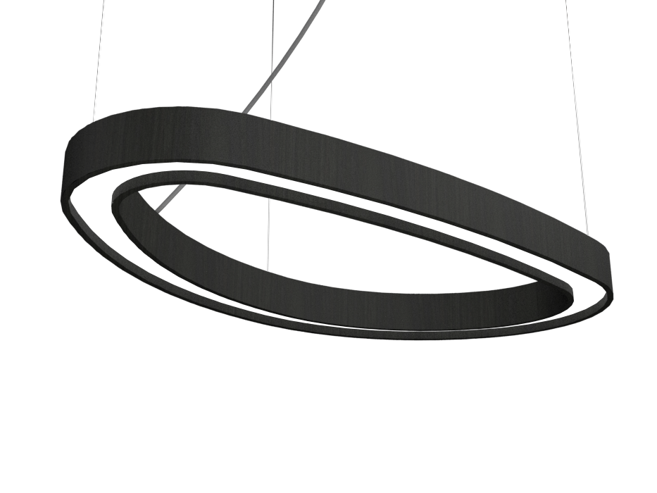 Accord Lighting 1329LED.44 Organic Accord Suspension au charbon