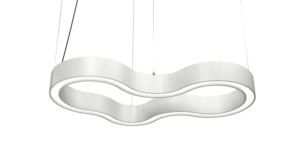 Accord Lighting 1345LED.47 Organic Accord Pendant in Organic White
