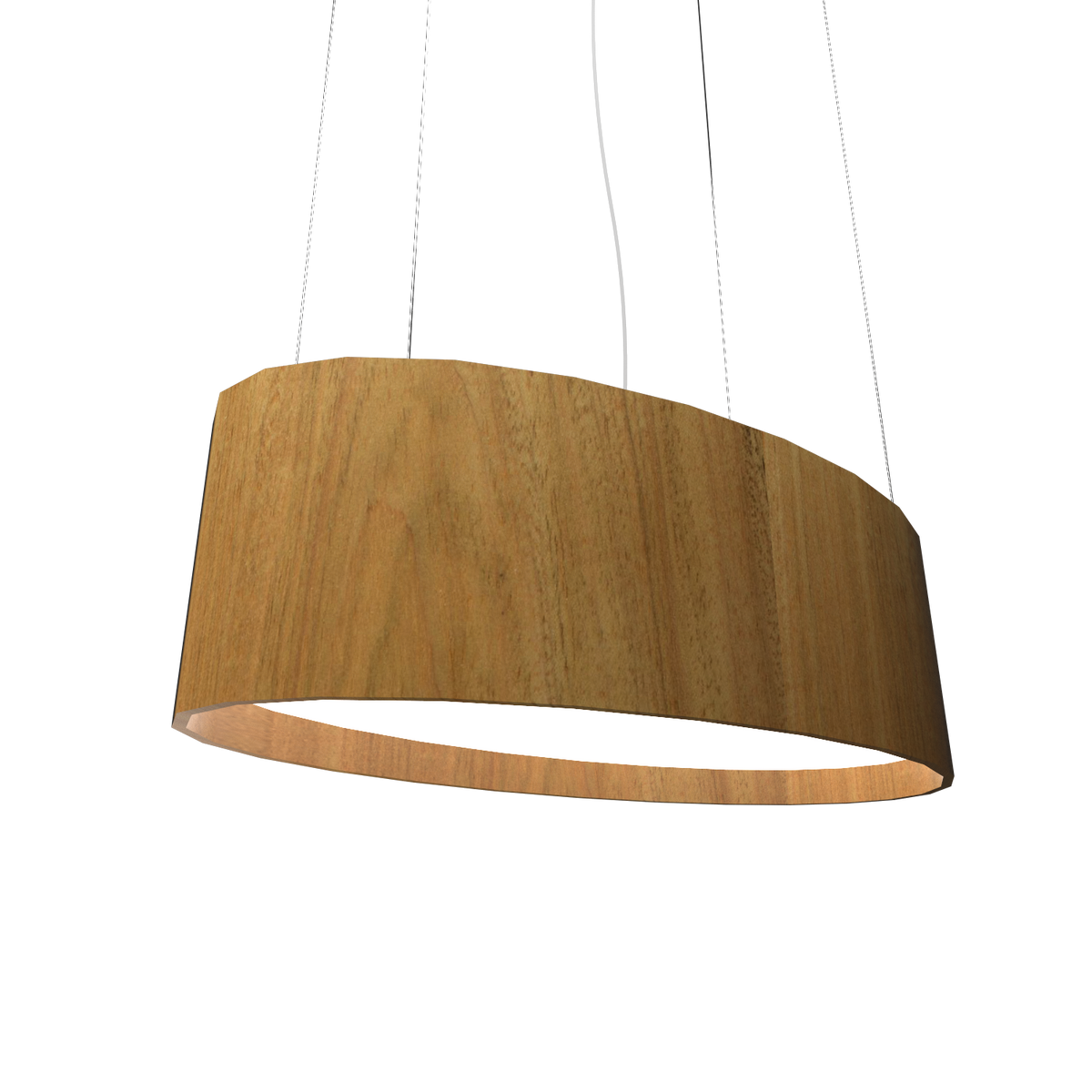 Accord Lighting 287LED.09 Oval Accord Pendant in Louro Freijo