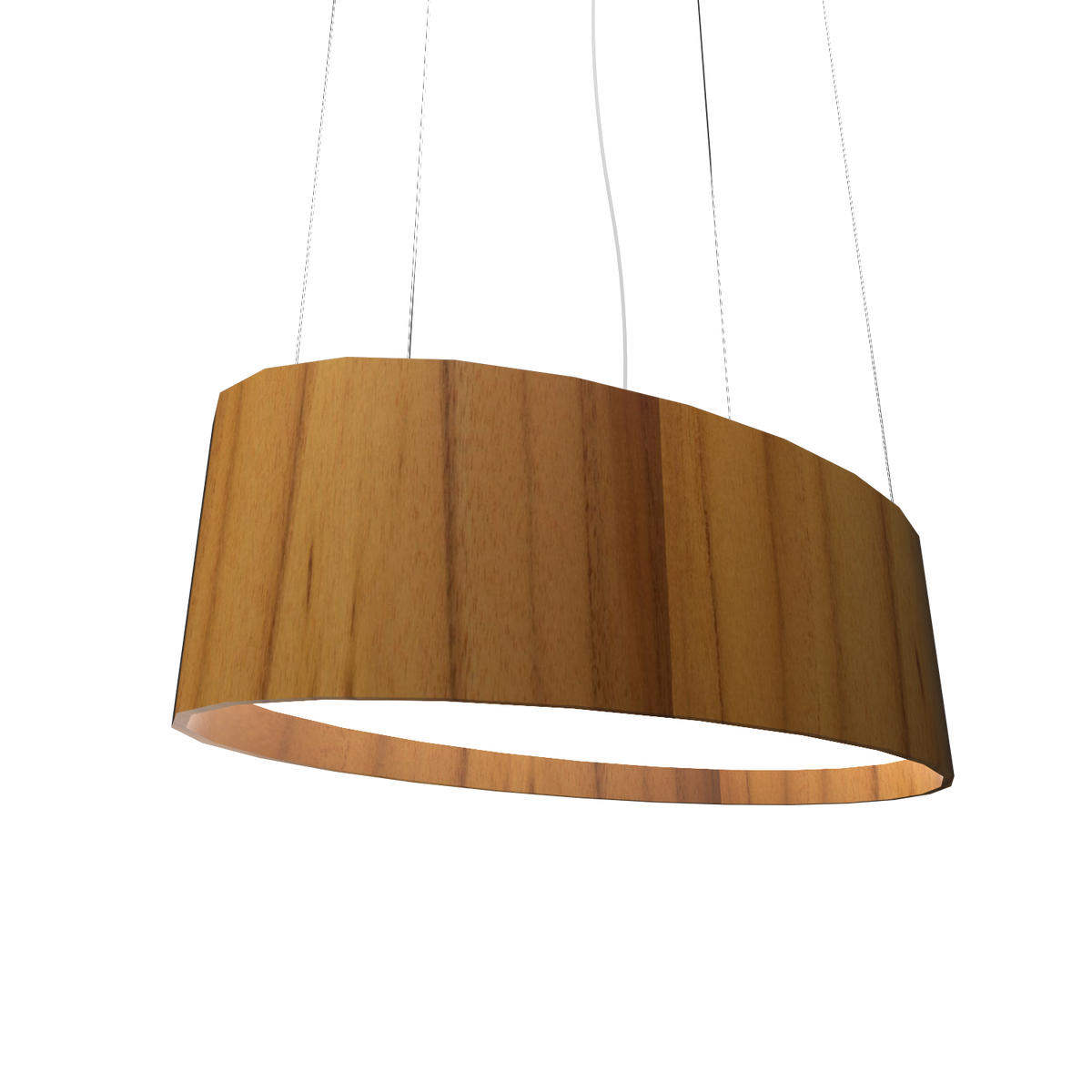 Accord Lighting 287LED.12 Oval Accord Pendant in Teak