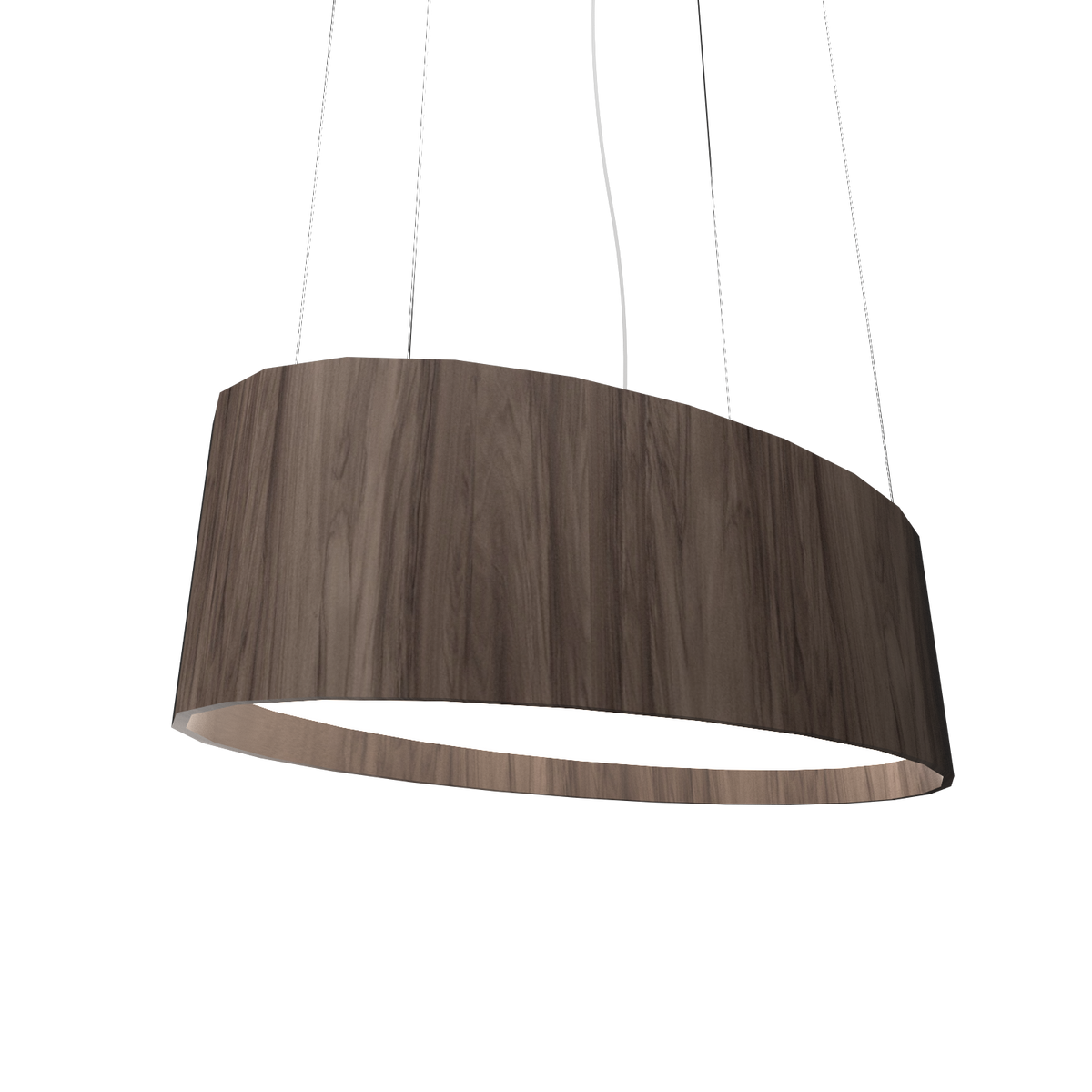 Accord Lighting 287LED.18 Oval Accord Pendant in American Walnut