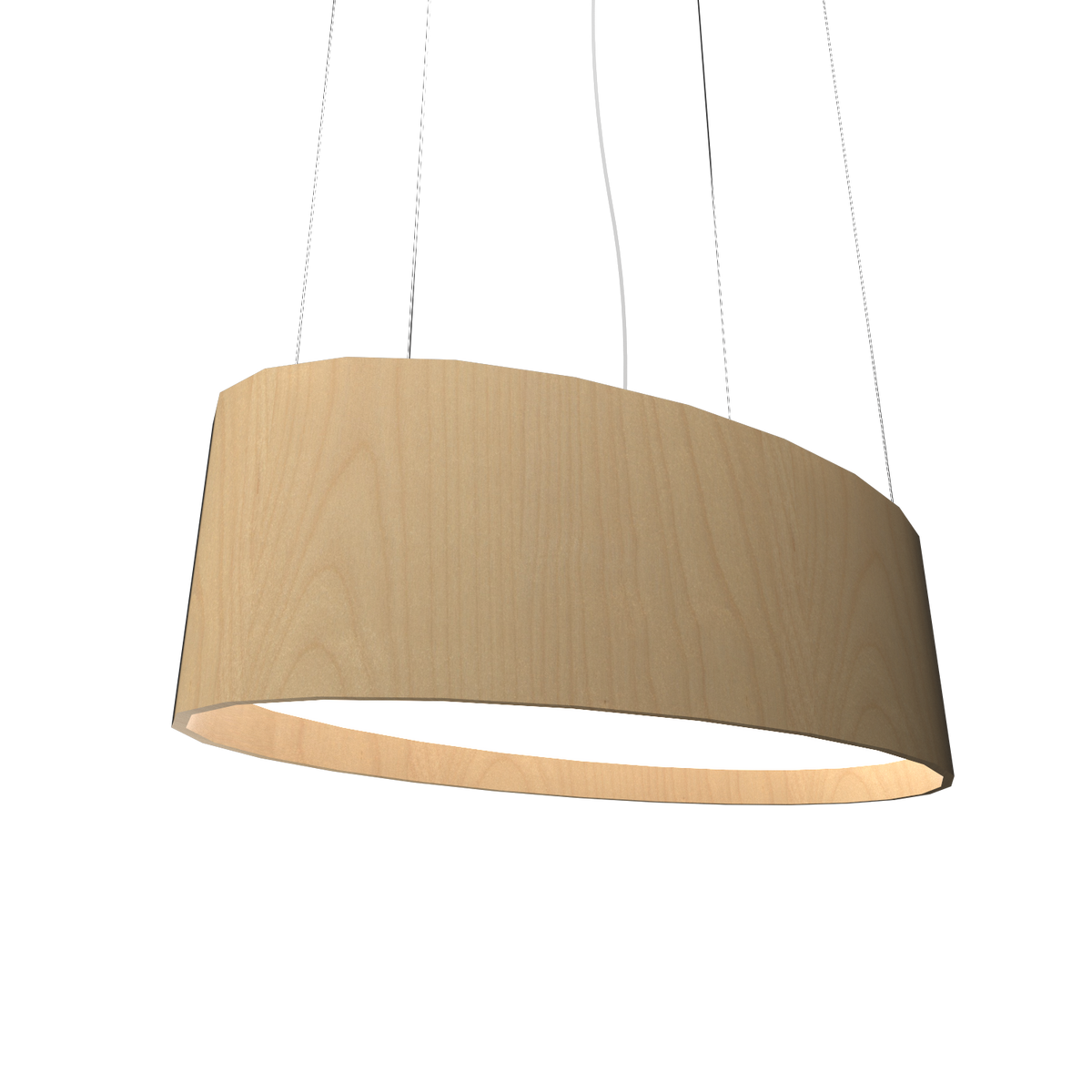 Accord Lighting 287LED.34 Oval Accord Pendant in Maple