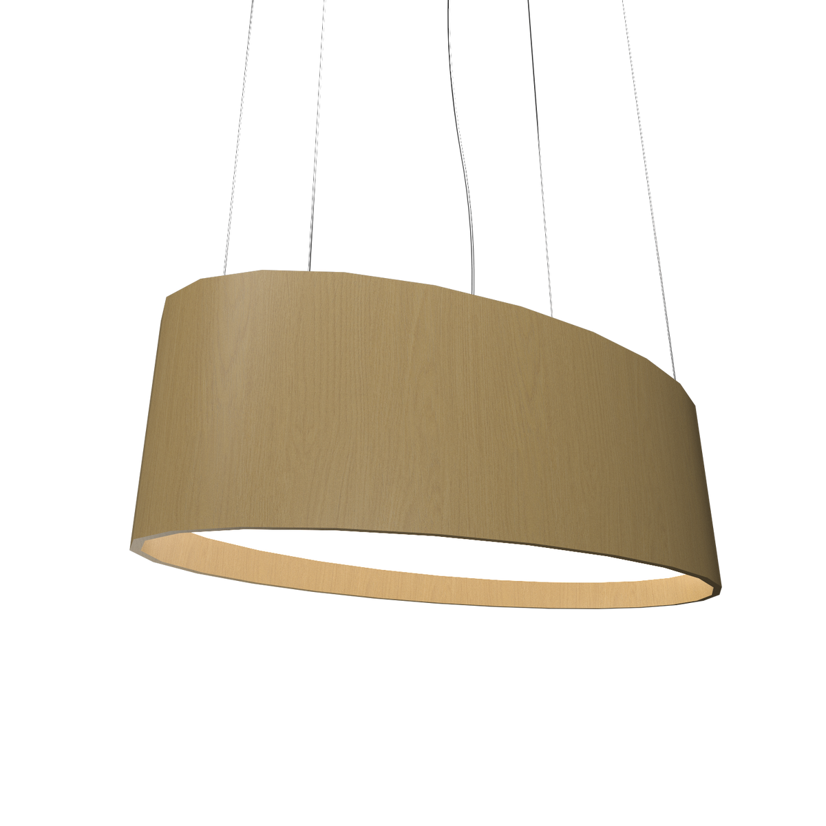 Accord Lighting 287LED.49 Oval Accord Pendant in Organic Gold